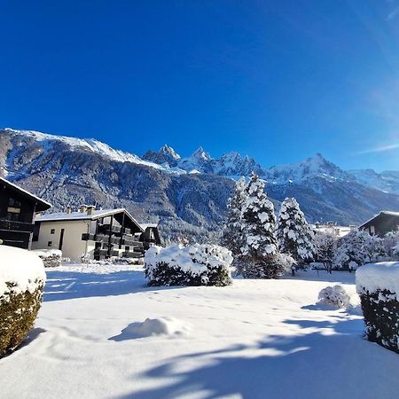 Chamonix Appartement Vue Mont Blanc Avec Jardin Exterior photo