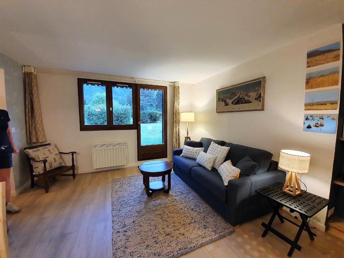 Chamonix Appartement Vue Mont Blanc Avec Jardin Exterior photo