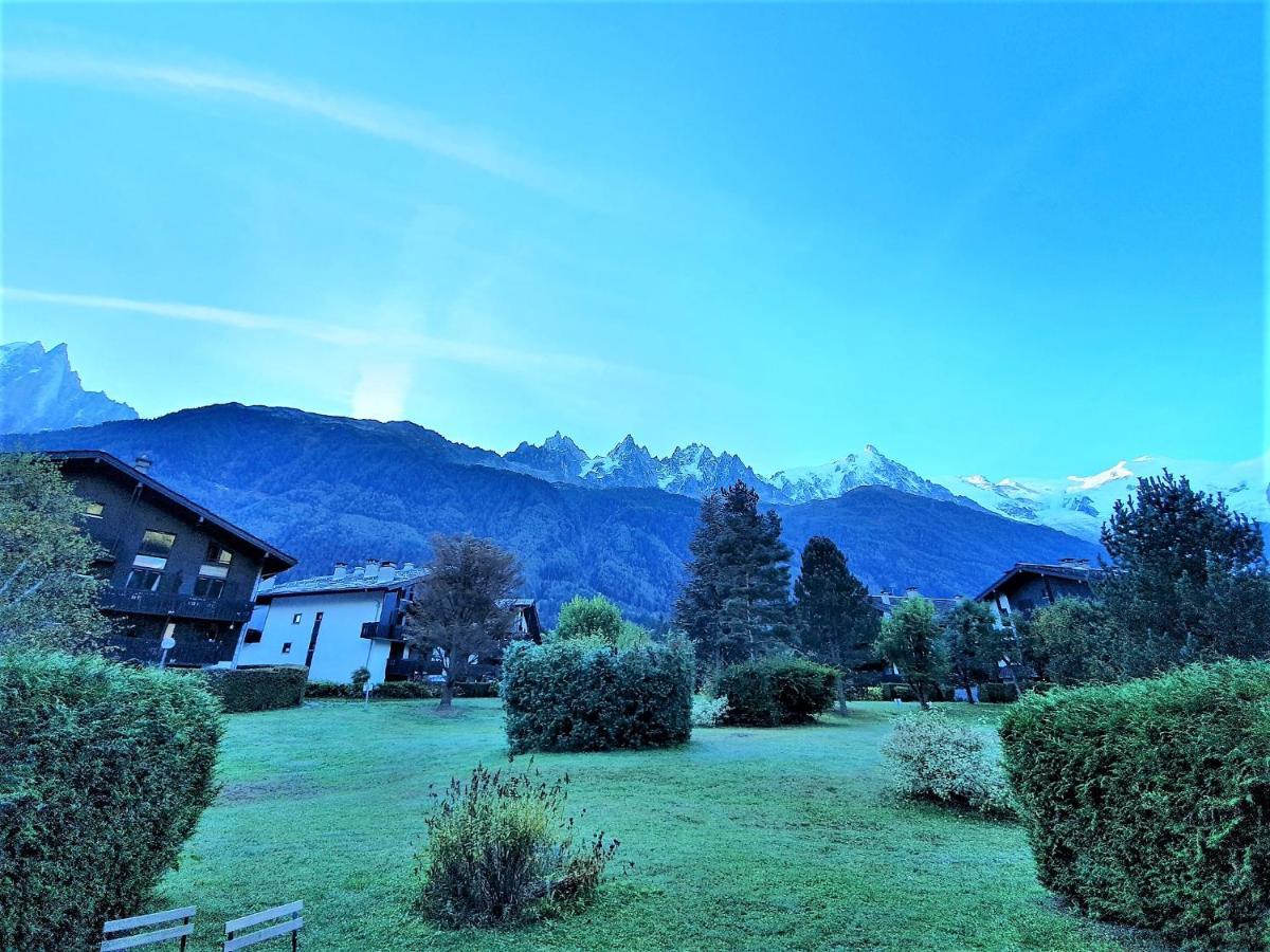 Chamonix Appartement Vue Mont Blanc Avec Jardin Exterior photo